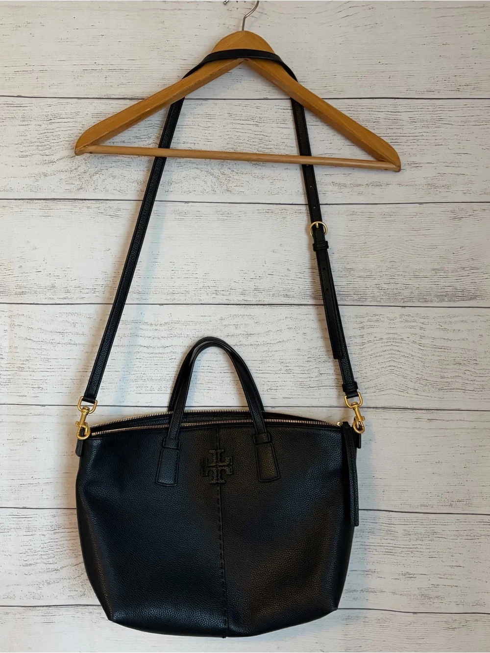 Tory Burch McGraw Top-Zip Satchel